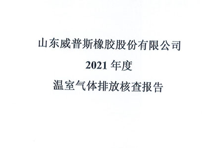 2021年度（dù）溫室氣（qì）體（tǐ）排放核查報告
